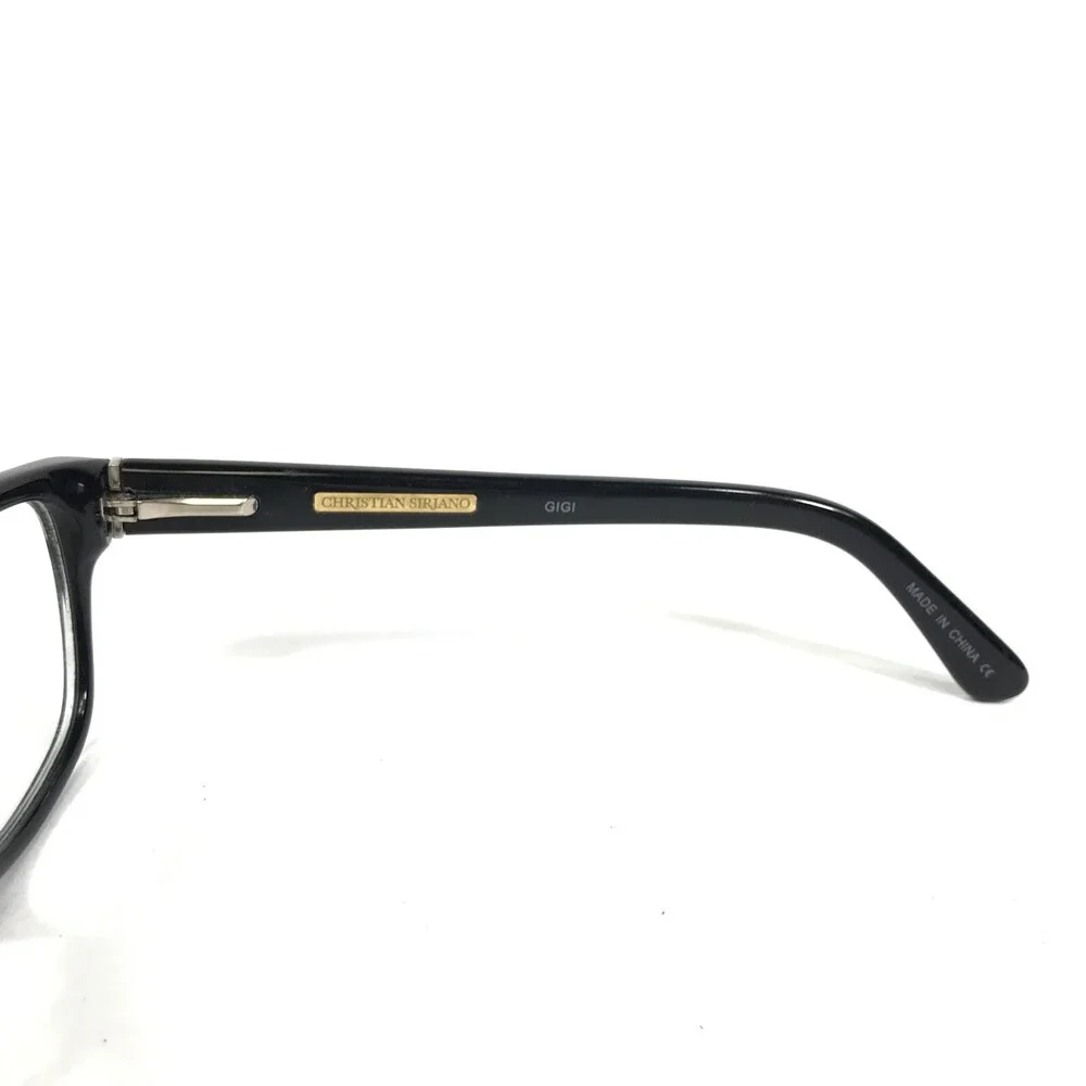 Christian Siriano Eyeglasses Frames GIGI BLKGL Black Glitter Sparkles 52-17-140